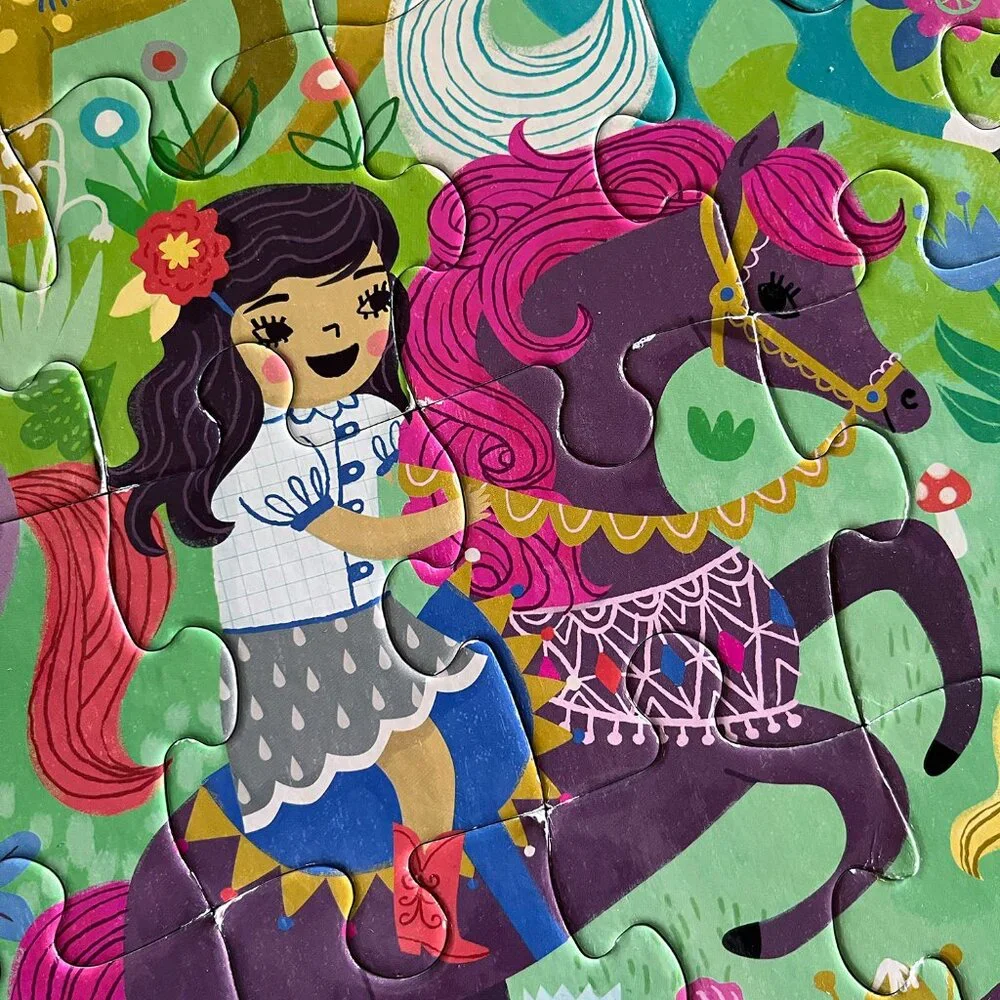 Mudpuppy horses and mermaids cube puzzles